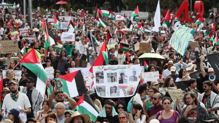 protestan CDMX exigen paz Gaza