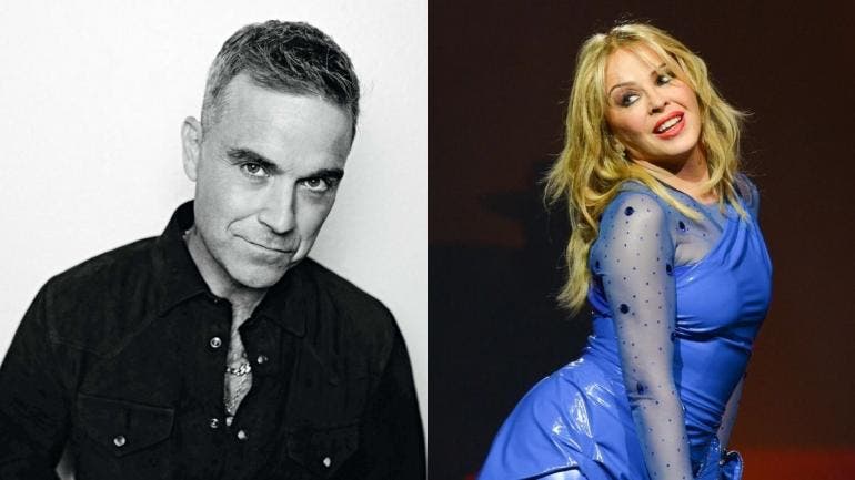 Robbie Williams confirma un dúo con Kylie Minogue