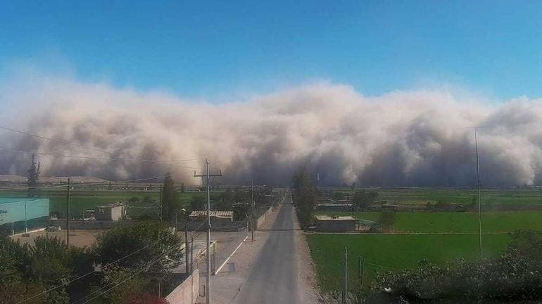 Tormenta de arena en Perú