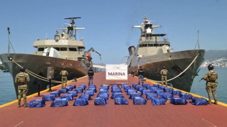 Aseguran 1.6 toneladas de cocaína