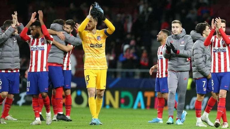 Héctor Herrera en el triunfo del Atlético de Madrid sobre el Lokomotiv Moscú que aseguró su pase a los octavos de final de la Champions League.