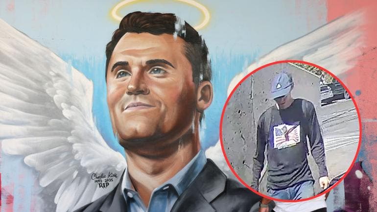 Charlie Kirk  y presunto asesino 