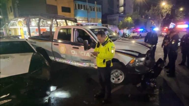 Choque entre patrullas 