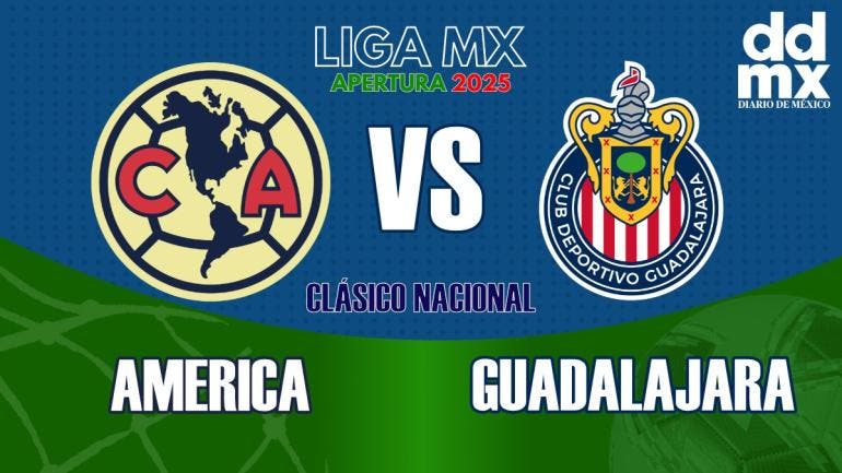 Actualmente, el América ocupa el segundo lugar del torneo con 17 puntos, mientras que Chivas atraviesa un mal momento con apenas 4 unidades en el sitio 16 de la tabla.