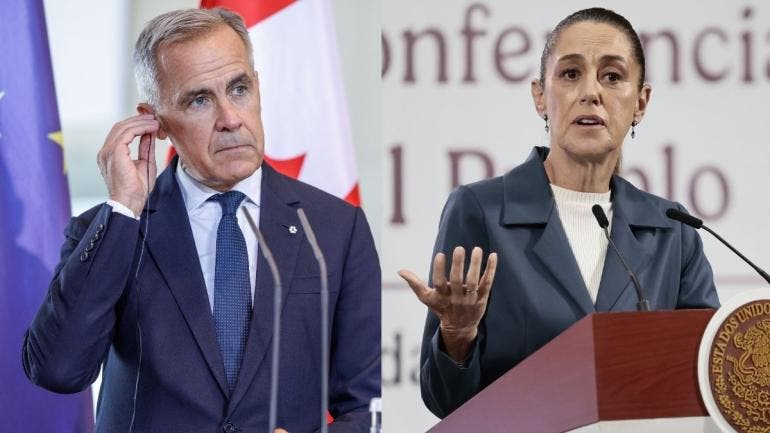 Claudia Sheinbaum y Mark Carney