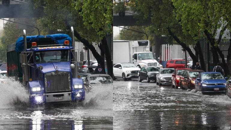 Ciudad inundada por las lluvias