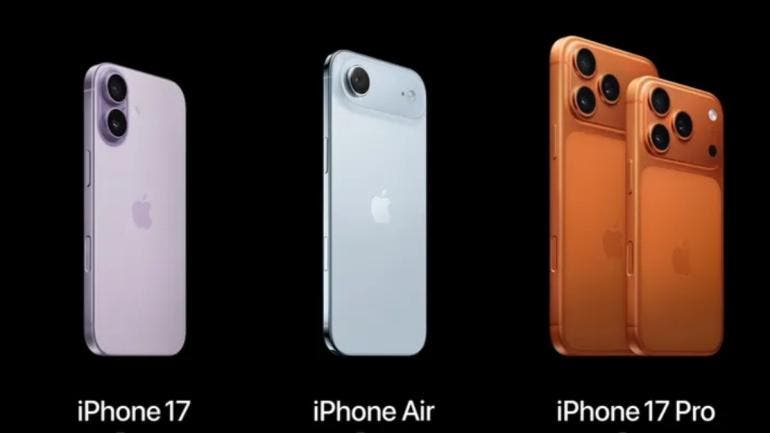 Nuevos modelos de iphone durante la presentación del evento de apple
