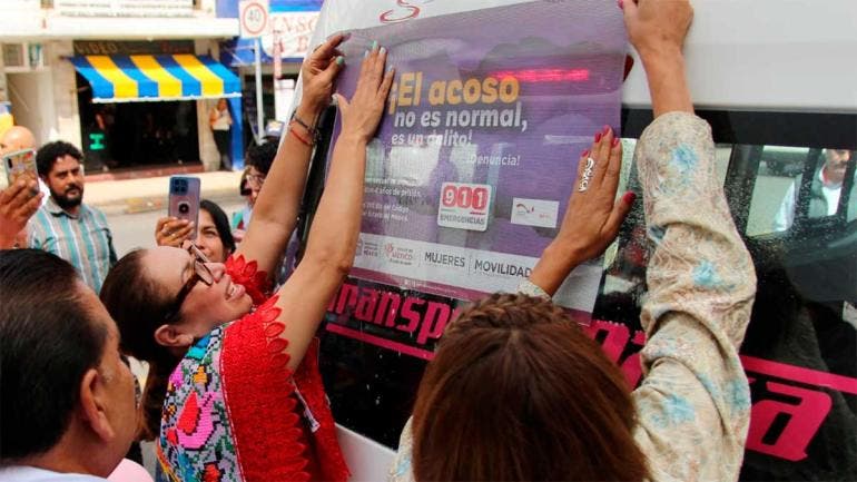 Ecatepec, transporte rosa