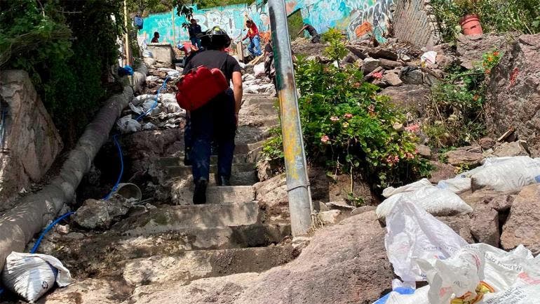 Deslaves en Tlalnepantla