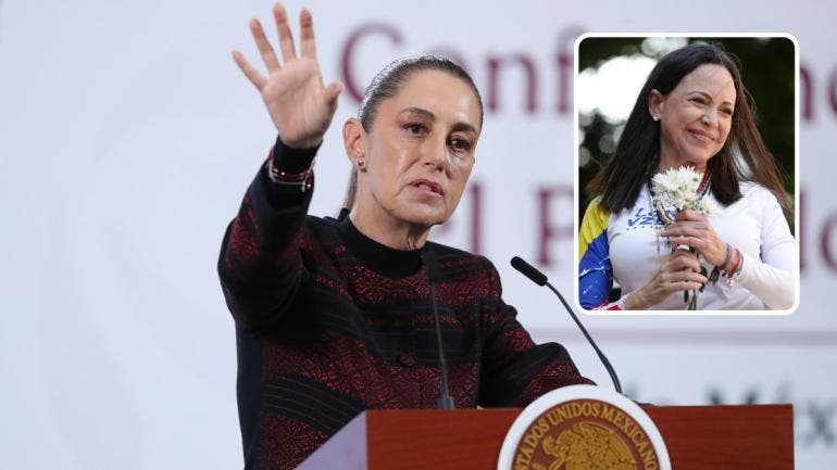 Claudia Sheinbaum y María Corina Machado