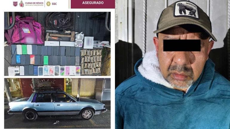 El detenido fue puesto a disposición del Ministerio Público, junto con lo asegurado, para que se determine su situación jurídica.