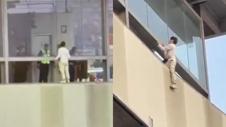 El rescate evitó un posible hecho lamentable en una de las estaciones más transitadas de la Línea 12.