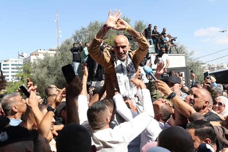 Casi 2,000 prisioneros palestinos son liberados por Israel en Gaza y Cisjordania (Foto EFE)