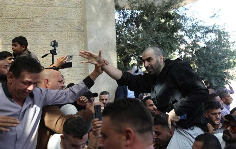 Casi 2,000 prisioneros palestinos son liberados por Israel en Gaza y Cisjordania (Foto EFE)