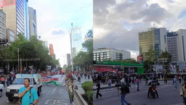 La marcha se lleva a cabo en el segundo aniversario del comienzo del conflicto