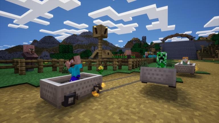 Minecraft sonic racing