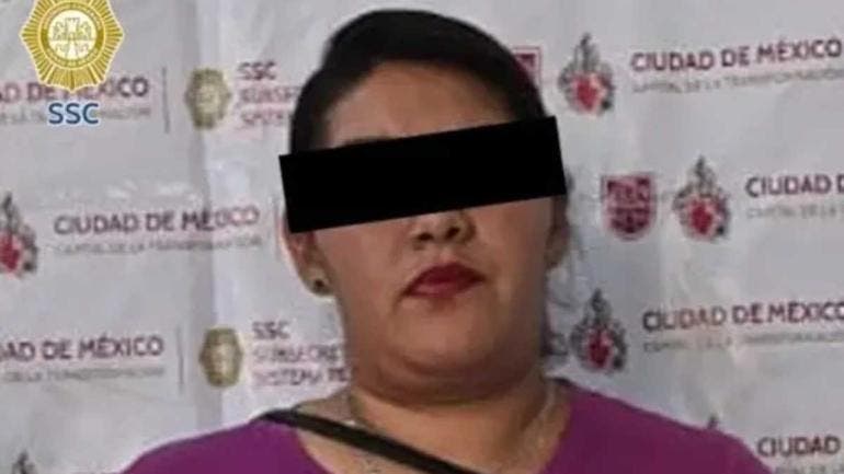 Mujer detenida 