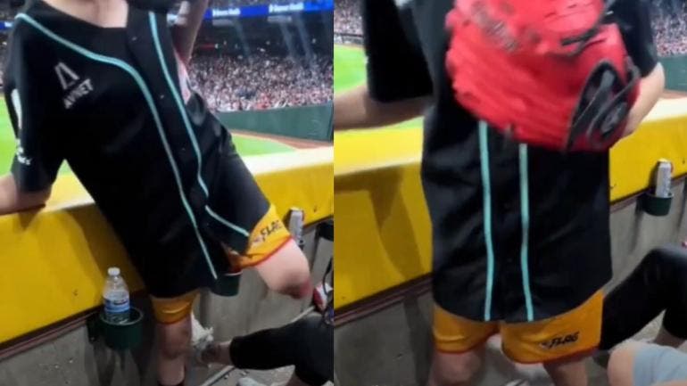 Señora Patea a niño