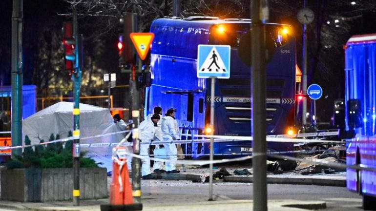 Accidente de autobús en Estocolmo  