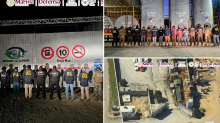 aseguran 250 mil litros de combustible en Veracruz