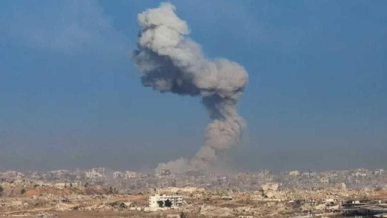 Ataque aéreo israelí en el norte de Gaza