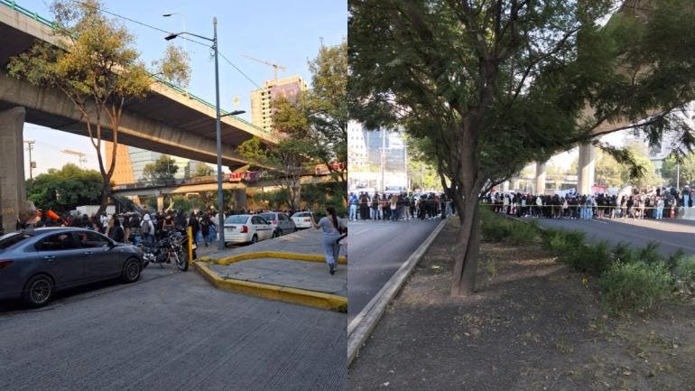 El grupo de jóvenes colocó mantas y realizó consignas para denunciar la falta de respuesta de las autoridades académicas ante sus demandas.