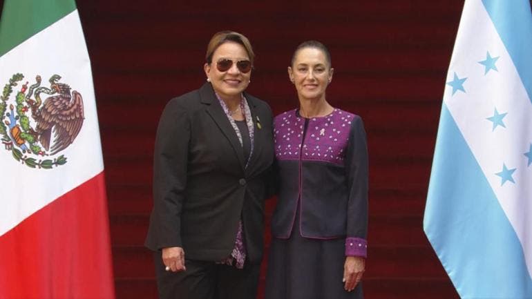 Claudia Sheinbaum y Xiomara Castro