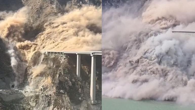 Colapsa puente en China 