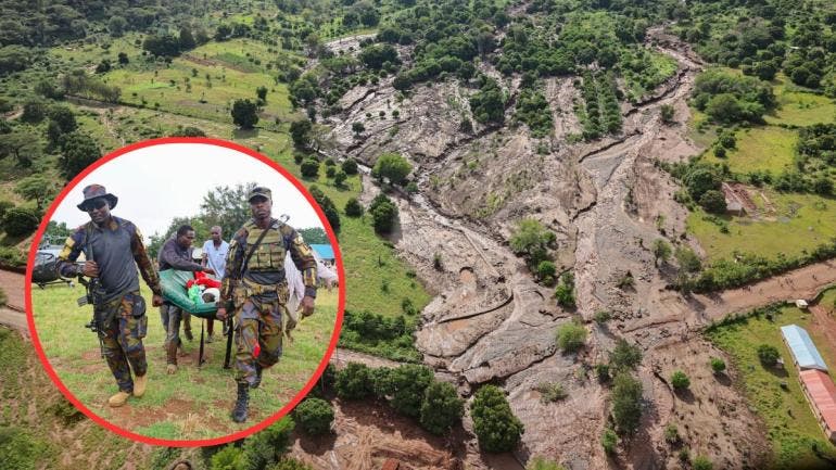 Deslizamiento de tierra por lluvias en Kenia