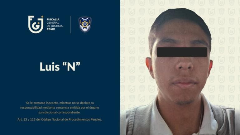 Posteriormente, Luis “N” fue trasladado al Reclusorio Preventivo Varonil Oriente, donde quedó a disposición de la autoridad judicial, la cual determinará su situación jurídica.