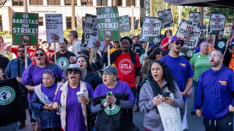 Huelga Starbucks