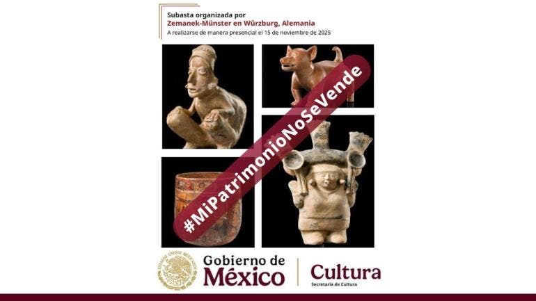 México exige detener subasta de piezas arqueológicas en Alemania
