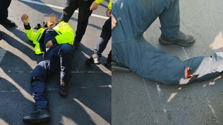Los hechos ocurrieron durante un operativo de revisión a motociclistas instalado sobre el Eje 1 Norte Rayón y la calle Comonfort, en la colonia Morelos.