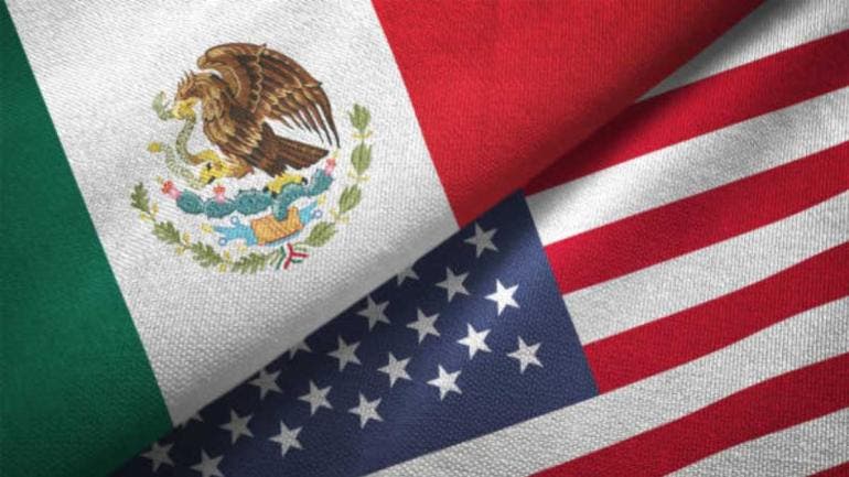 Banderas México y EU