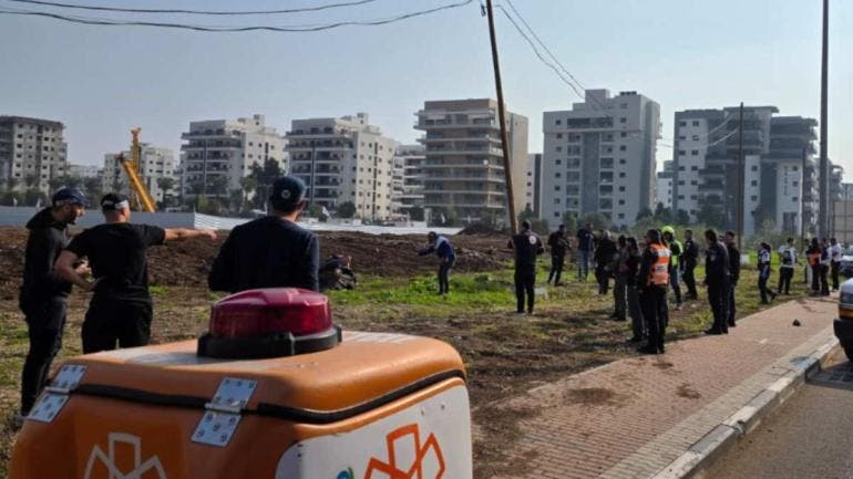 Escena de atropellamiento y apuñalamiento en Israel 