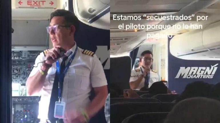 Tras el incidente, en redes sociales comenzaron a circular videos grabados por pasajeros, en los que se observa al piloto manifestando inconformidad por un presunto despido y por adeudos laborales