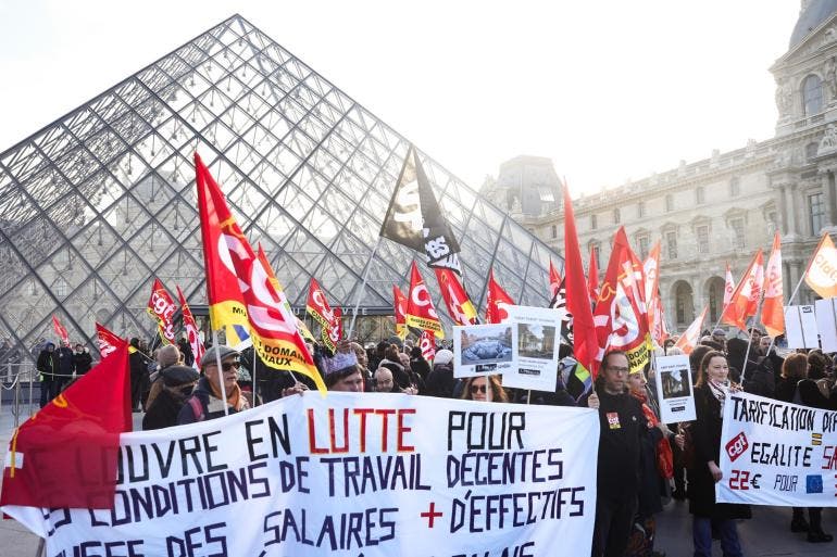 Louvre huelga 6