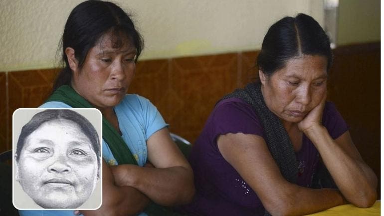 Marta Inés y Carmen Ascencio, hijas de Ernestina Ascencio Rosario