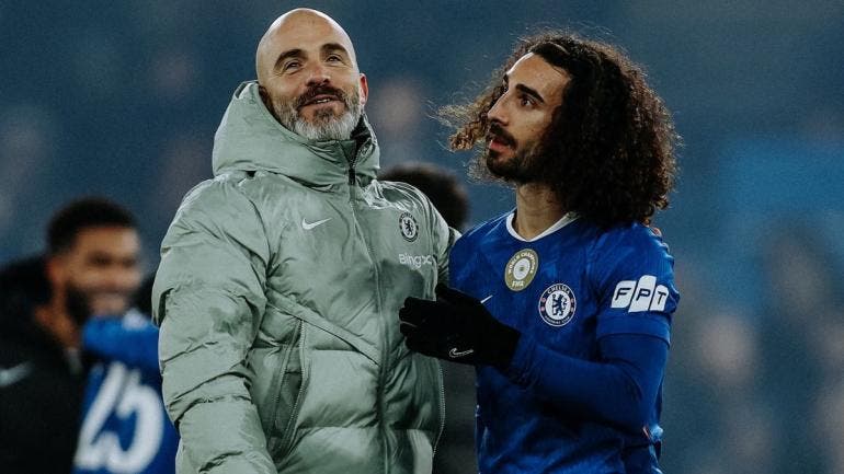 Cucurella se despide de Enzo Maresca 