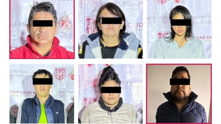 Durante las acciones operativas, las autoridades detuvieron a tres hombres y tres mujeres, además de asegurar posible droga a granel y en dosis, dos armas de fuego y cartuchos útiles