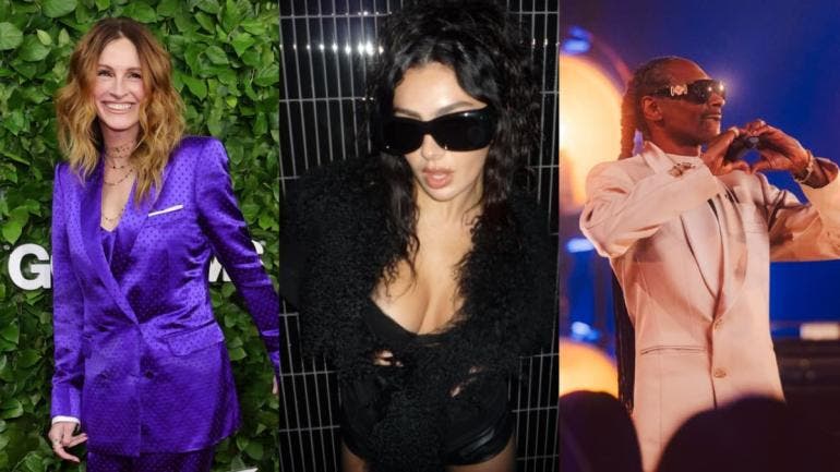 JULIA ROBERTS CHARLI XCX SNOOP DOGG PRESENTADORES GLOBOS DE ORO