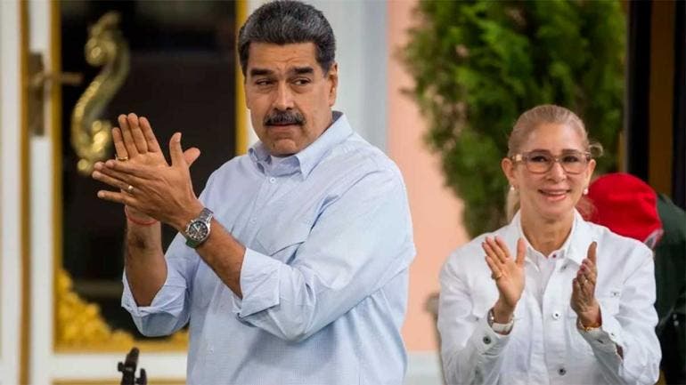 Nicolás Maduro y Cilia