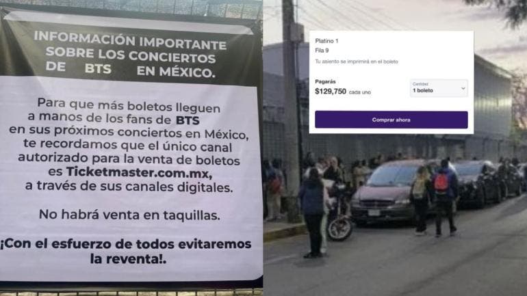 REVENTA BTS ALCANZA 100 MIL PESOS