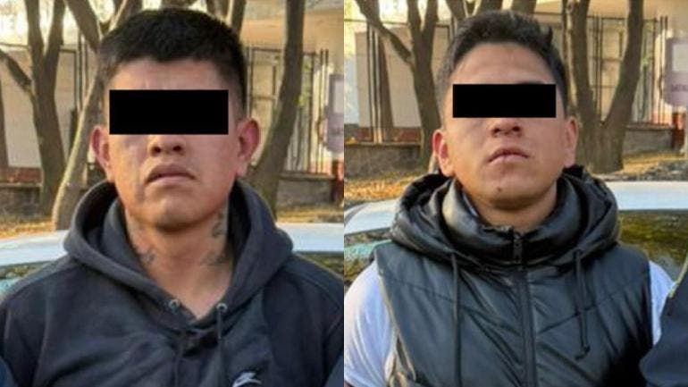 Los sospechosos fueron interceptados en la esquina de Puente de Ixtlá y 3 de Mayo.
