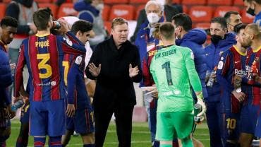 Koeman vive en la Copa del Rey su noche ‘más feliz como entrenador’