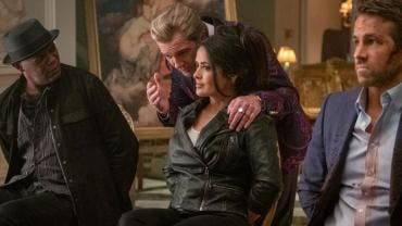 Samuel L.Jackson, Antonio Banderas, Salma Hayek y Ryan Reynolds.
