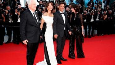 Andre Dussollier, Sophie Marceau, Francois Ozon y Geraldine Pailhas en el Festival de Cannes.
