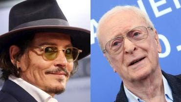 Johnny Depp y Michael Caine 