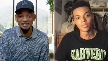 Will Smith con Jabari Banks, quien protagonizará la nueva versión de 'The Fresh Prince of Bel-Air'.