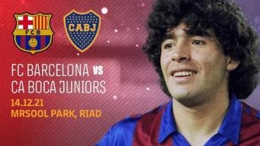 Barcelona y Boca Juniors jugarán la Copa Maradona el 14 de diciembre